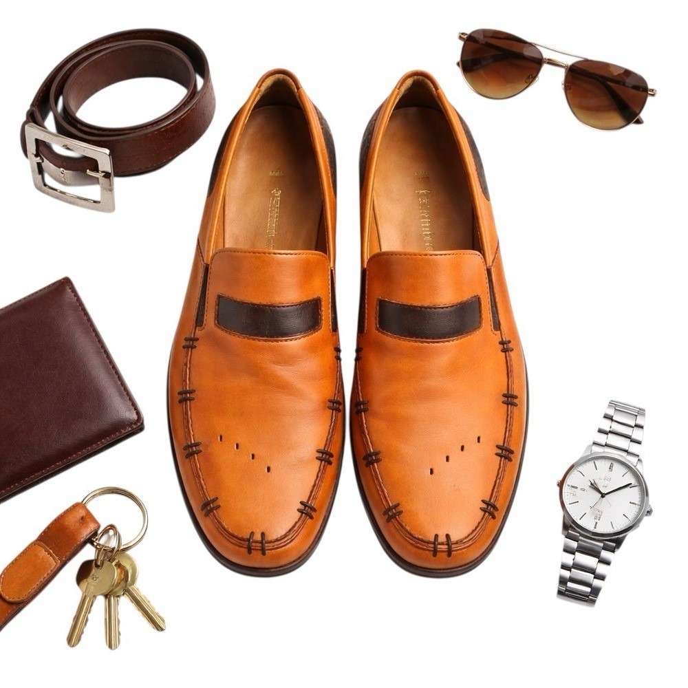 Michael Toschi CIS Leather Loafers Size 12 Made in Italy Comfort Dress Slip-Ons